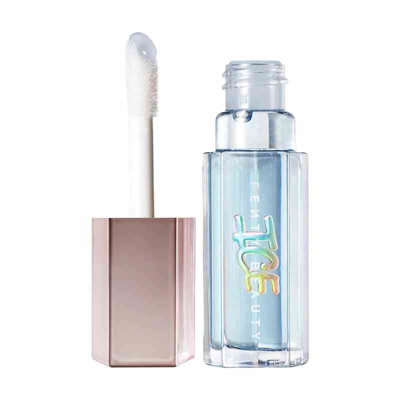 The Fenty Beauty Gloss Bomb Ice on a white background