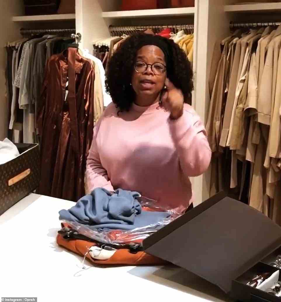 One video even shows her sorting through her piles of designer clothing in a massive walk-in closet, while others give her followers an inside glimpse into her extravagant abode