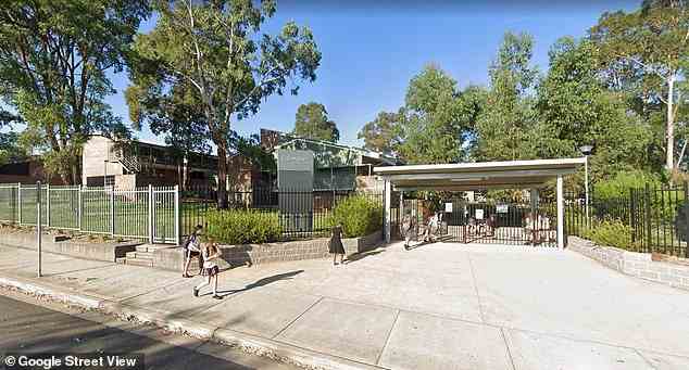 Der Vorfall ereignete sich am Dienstagnachmittag an einer Bushaltestelle vor der Elderslie High School (im Bild) im Westen Sydneys und betraf Schüler der Schule