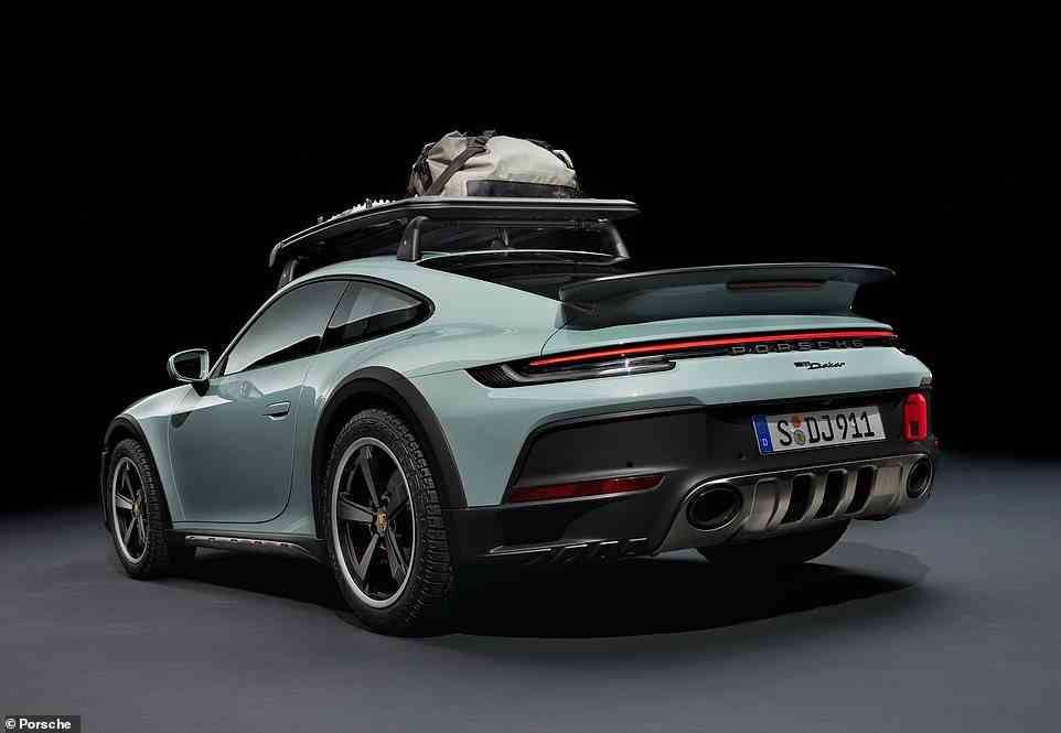 The 911 Dakar has 50mm additional ground clearance compared to a Carrera S. And it can be raised by a further 30mm courtesy of a four-corner lift system