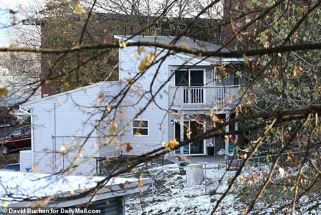 From the back of the house, it appears to have only two stories. It is possible the killer might haven not have known about the  first floor if entrance was made from the rear via the sliding glass doors