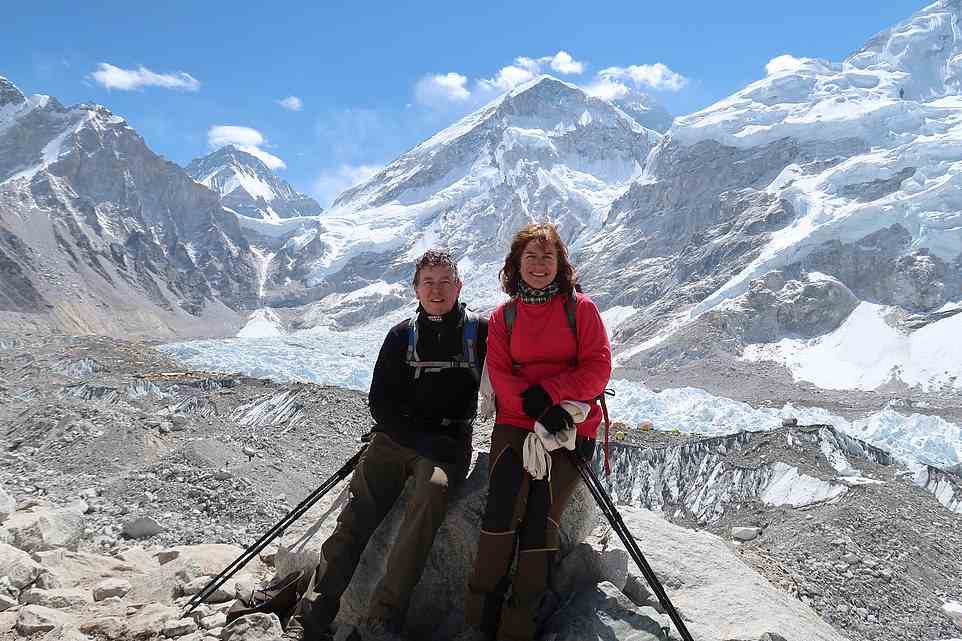 Himalaya-Höhen: Jane Slade und ihr Ehemann Neil im Everest Base Camp