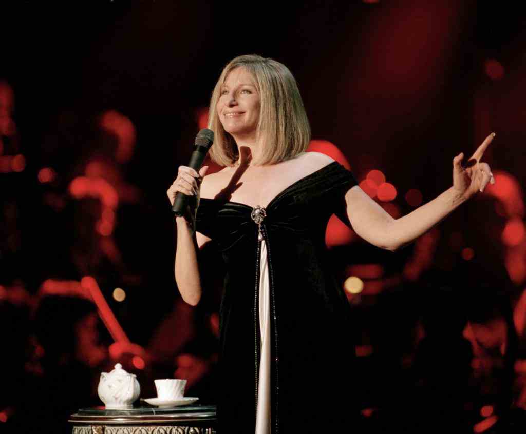 Barbra Streisand im Konzert in der Wembley Arena