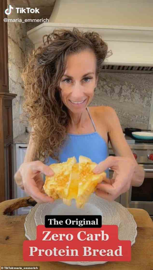 Maria Emmerich, Gründerin von Maria Mind Body Health, teilt ihre kohlenhydrat- und zuckerfreien Rezepte auf TikTok, darunter ihr beliebtes Proteinbrot