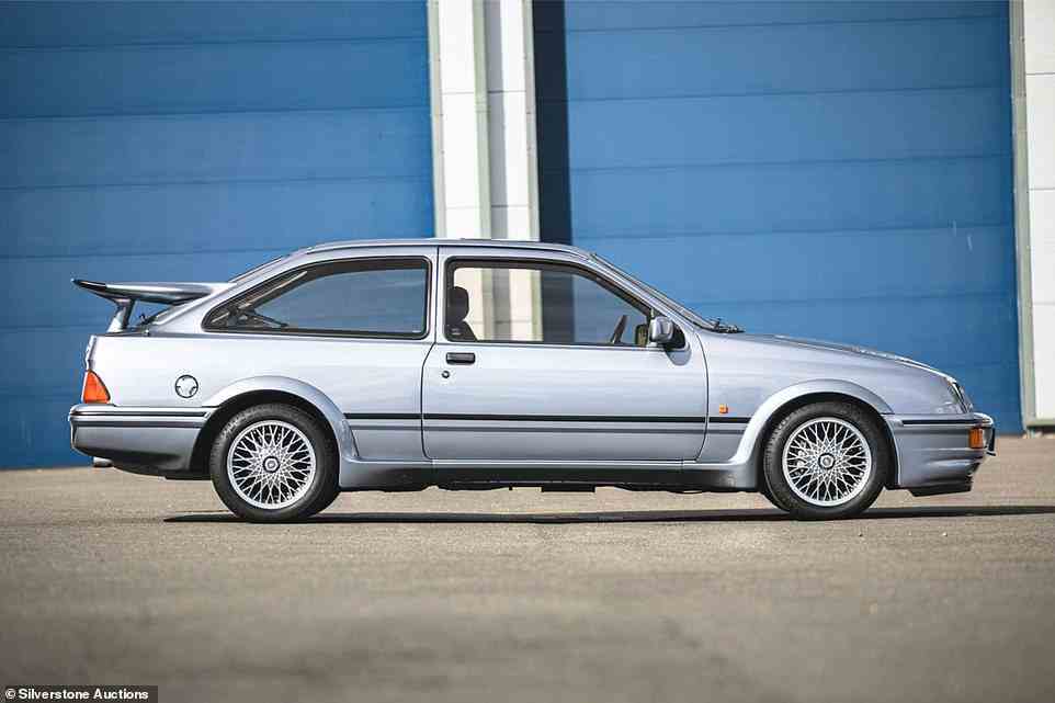 Ultimate eighties throwback hot hatch: This Sierra RS Cosworth has just set a new auction record, selling for at the weekend for a massive £132,750