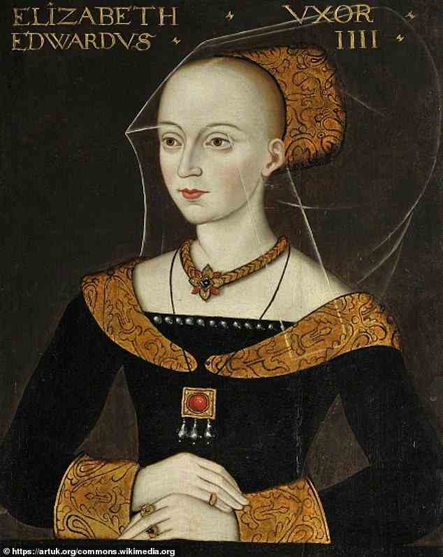 Elizabeth Woodville, Ehefrau von König Edward IV und Gemahlin der Königin, ist jetzt auch als „Weiße Königin“ bekannt.  Sie war die Großmutter von Heinrich VIII