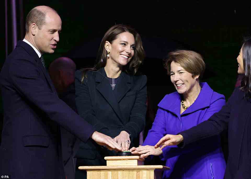 After arriving in Boston, William and Kate attended the Earthshot launch