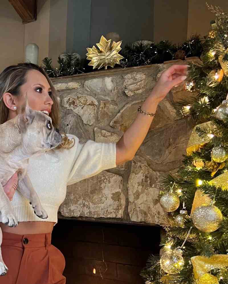Cheryl Burke Stars feiern die Weihnachtszeit mit ihren geliebten Haustieren