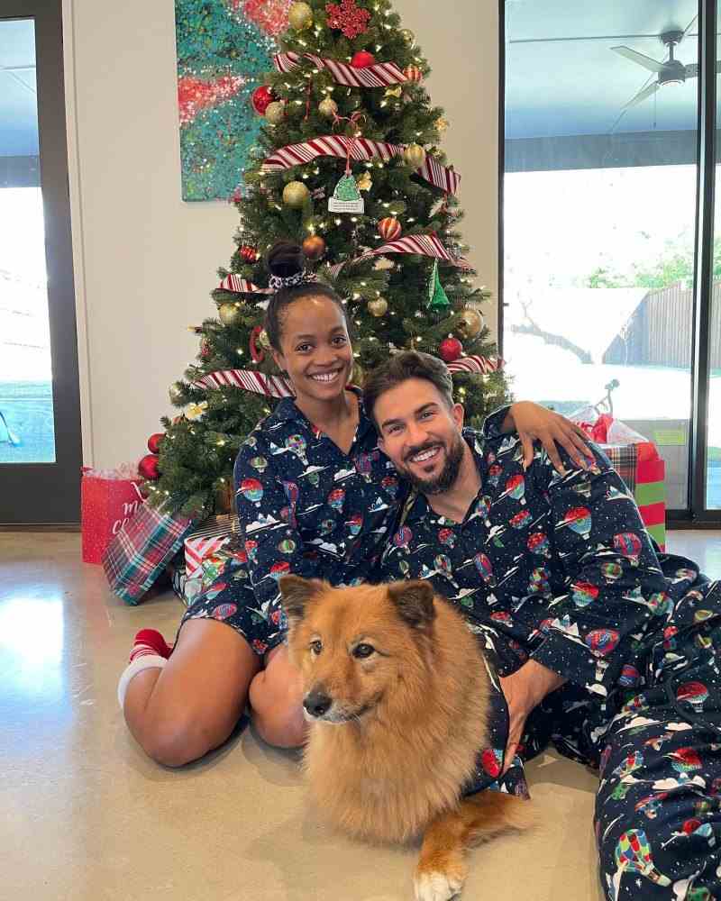 Rachel Lindsay und Bryan Abasolo Rachel Lindsay Instagram-Stars feiern die Feiertage mit ihren geliebten Haustieren