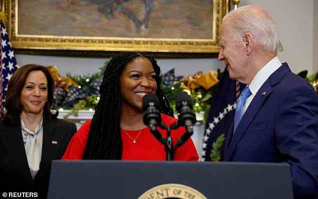 Cherelle thanked the Biden administration for ending what she called 'the darkest moments of my life'
