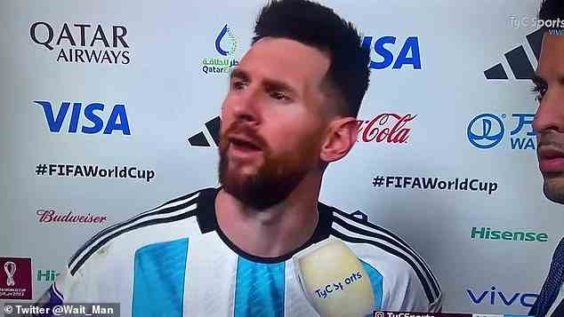 Lionel Messi nannte einen Mitarbeiter der Niederlande nach dem dramatischen Viertelfinale einen „Narren“.