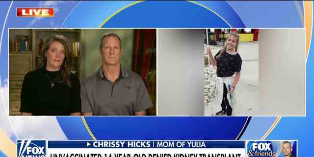 Die Eltern von Yulia Hicks, einem 14-jährigen Mädchen, traten auf "Fox and Friends-Wochenende" am Samstag, um den Fall ihrer Tochter zu besprechen. 