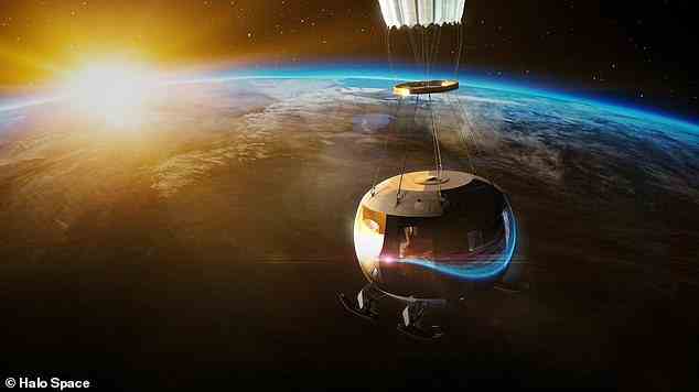 Das in Madrid ansässige Unternehmen Halo Space plant, emissionsfreie kommerzielle Flüge an Bord einer kreisförmigen Kapsel anzubieten, die an einem aufgeblasenen Ballon befestigt ist, sodass zahlende Kunden die Krümmung des Planeten Erde 4-6 Stunden lang sehen können
