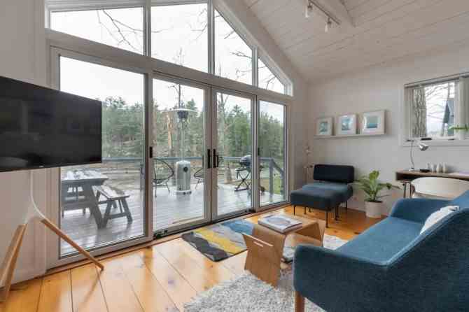 Riverfront Modern Cabin Airbnb