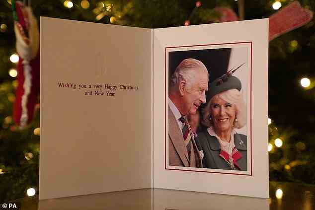 King Charles III released his first Christmas card since ascending to throne on Sunday; The card features a photo of the King and Queen Consort pictured on September 3rd - five days before the Queen died - at the Braemar Royal Highland Gathering