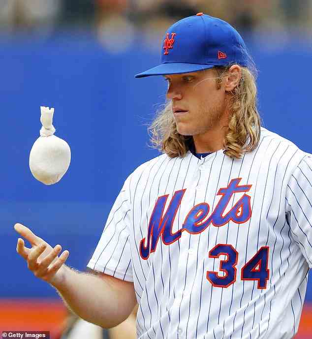 Syndergaards langes, fließendes, goldenes Haar brachte ihm während seiner Zeit bei den New York Mets den Spitznamen Thor ein