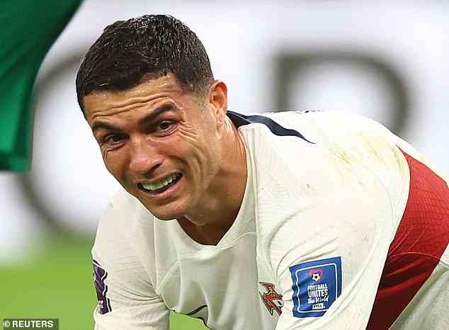 Der 37-Jährige war sichtlich erschüttert, nachdem Portugal gegen Marokko aus der WM ausgeschieden war