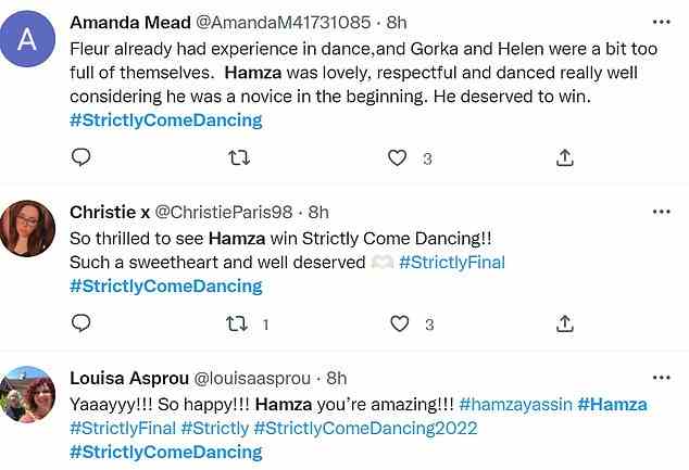 Einige Zuschauer waren der Meinung, dass Hamza eher einen Popularitätswettbewerb als einen Tanzwettbewerb gewonnen hatte und dass andere mehr verdient hatten