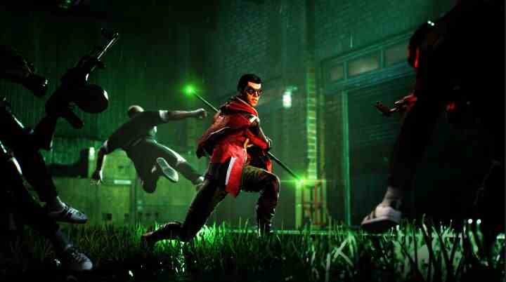 Robin bekämpft den Mob in Gotham Knights.