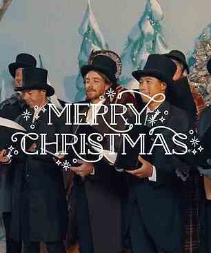Die TaylorMade-Mitarbeiter Rory McIlroy, Tommy Fleetwood, Collin Morikawa, Scottie Scheffler und LPGA-Star Charley Hull trugen Kostüme, die direkt aus Charles Dickens' A Christmas Carol stammen