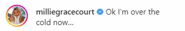 Heiß: Millie Court sah unglaublich aus, als sie in einen rassigen grünen Bikini schlüpfte, als sie am Dienstag einen brutzelnden Rückfall-Schnappschuss von ihrem Thailand-Kurzurlaub auf Instagram teilte