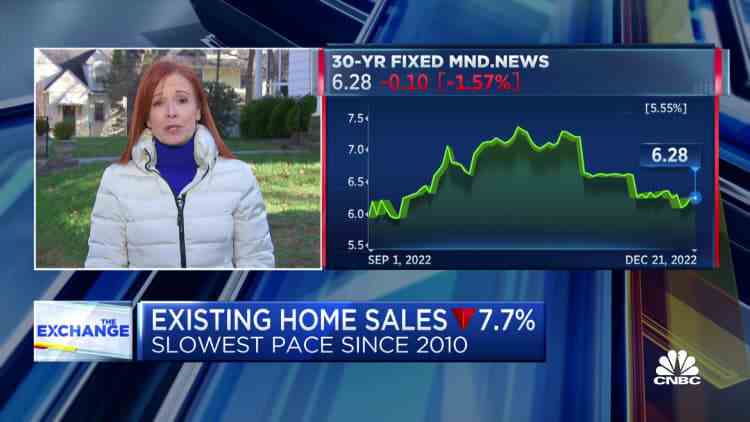 Die Verkäufe bestehender Eigenheime im November fallen – der 10. monatliche Rückgang in Folge