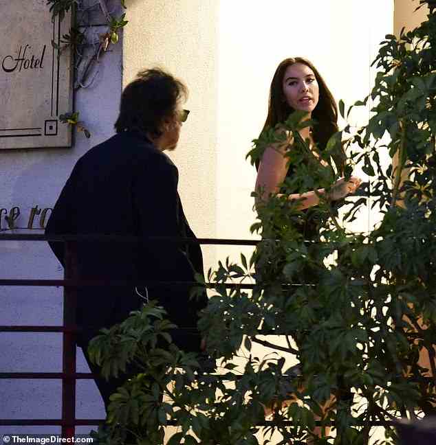 Al Pacino and Noor Alfallah (pictured at the actor's 82nd birthday in September) have been dating for around two years