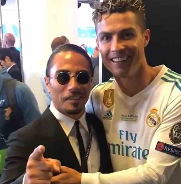 Cristiano Ronaldo und Salt Bae hatten ein Foto nach Real Madrids Champions-League-Sieg 2018