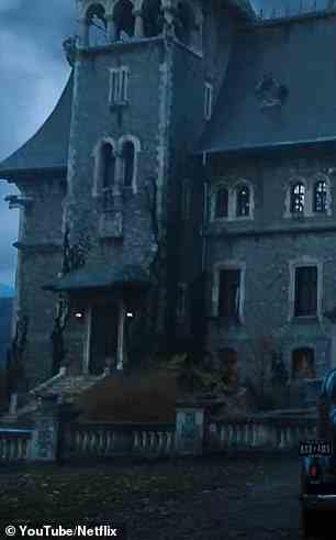 While the spookiness of the building has been enhanced with CGI, it is remarkably similar to the property in the finished show