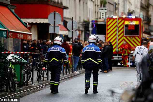 Paris police said they were dealing with an incident on the Rue d'Enghien and urged the public to stay away from the area