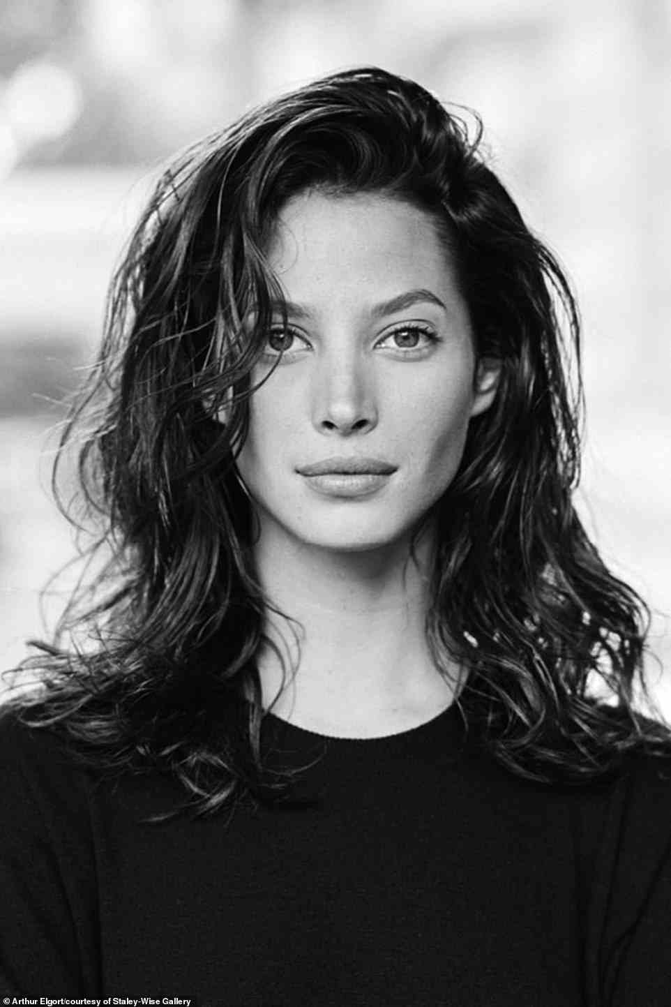 Models tended to wear less makeup when working with Elgort, who captured this stunning black and white portrait of Christy Turlington in New York City in 1993