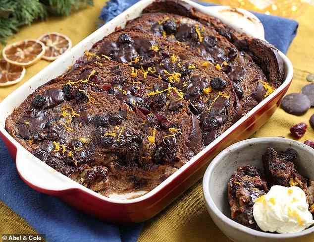 Abel & Cole delivery company have come up with this bread and butter pudding recipe - using Panettone