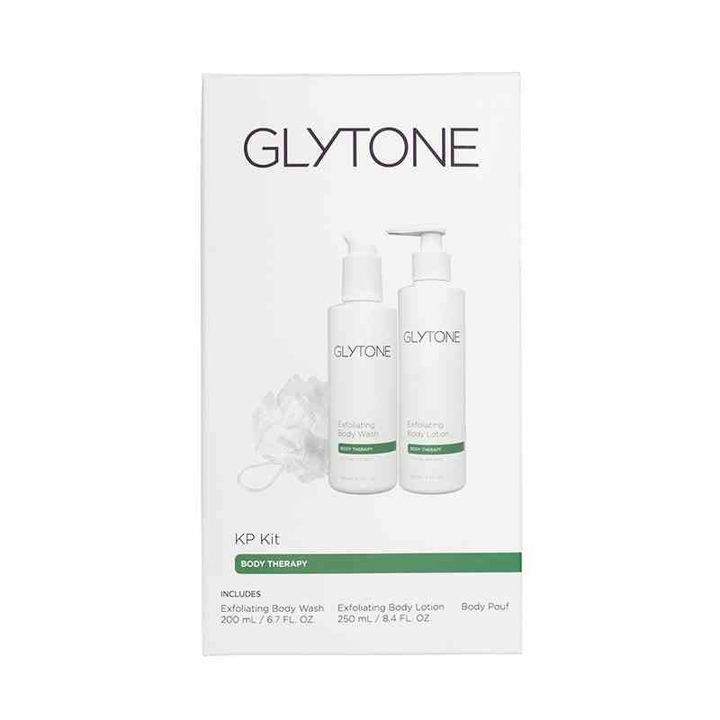 Das Glytone KP Kit auf weißem Hintergrund