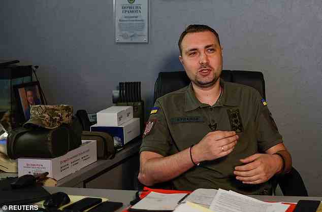 Pictured: Major General Kyrylo Budanov, chief of the Military Intelligence of Ukraine, speaks during an interview with Reuters, as Russia's attack on Ukraine continues, in Kyiv, Ukraine on June 25, 2022
