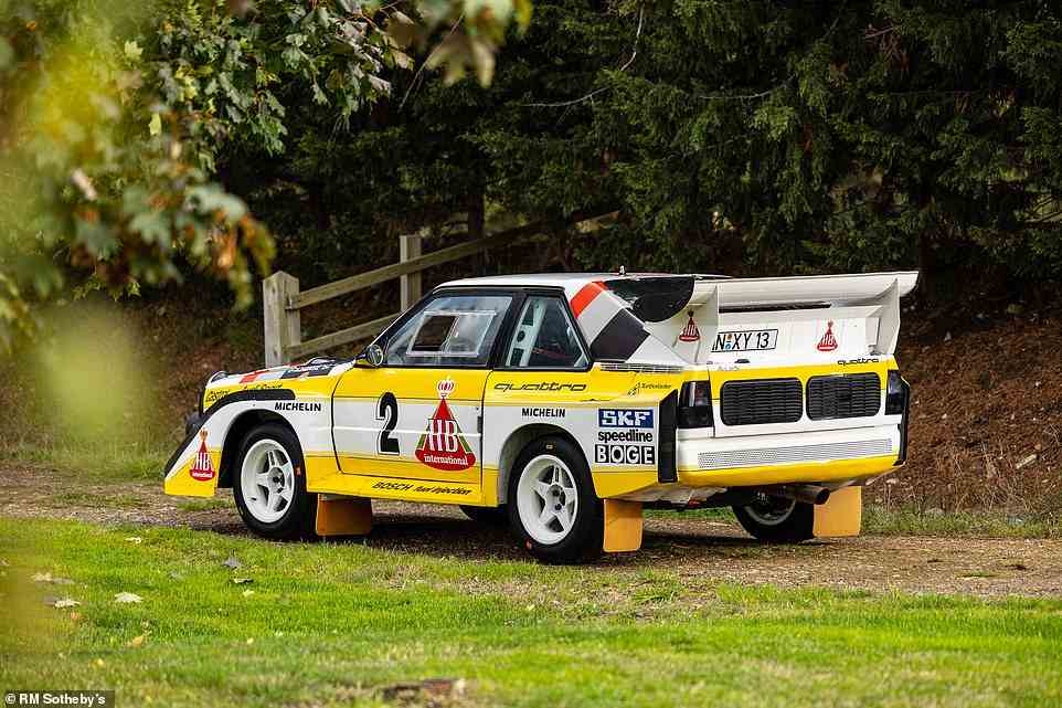 One of the main reasons for its huge sale figure is its authentic condition. The example offered was used by World Rally Champion Hannu Mikkola for the 1985 RAC Rally and has remained in its works livery