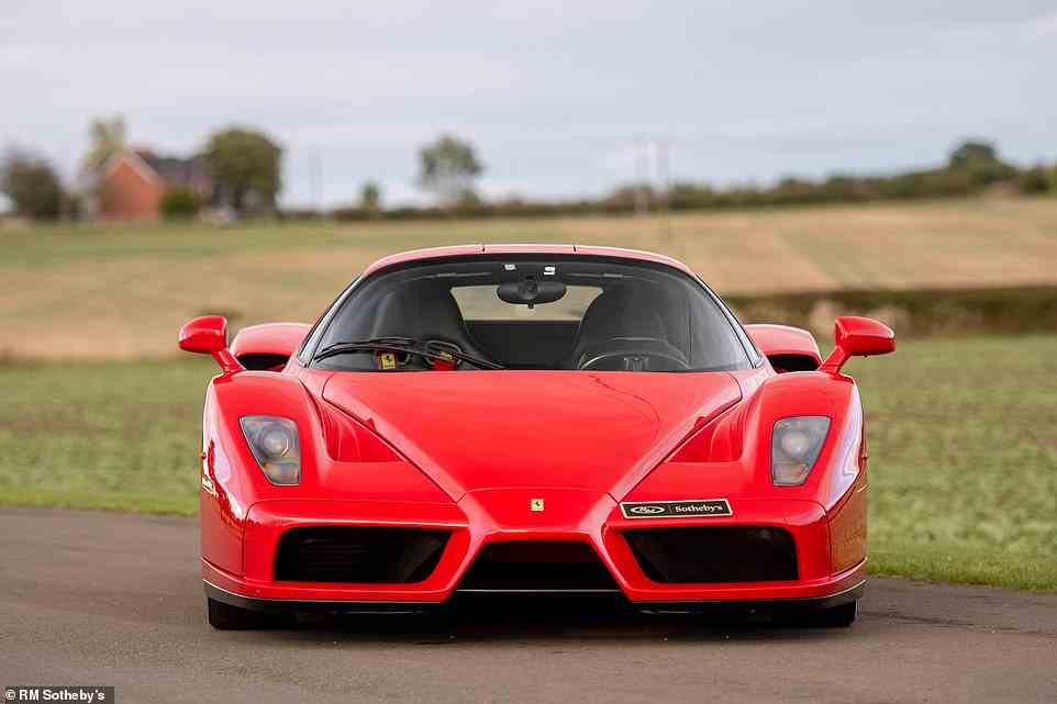 A huge history file was sold with the Enzo, along with a photo album of snaps taken by the first owner who drove it from Ferrari's Maranello factory to England