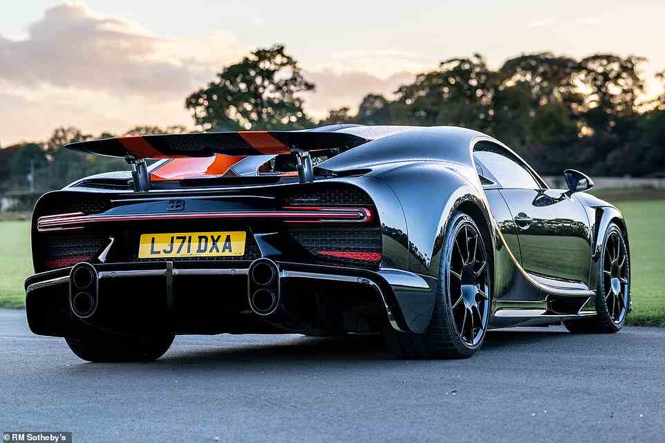 The winning bid of £4.2million is the same as what the Chiron Super Sport 300+ would have cost the consignor when they bought it new earlier in the year