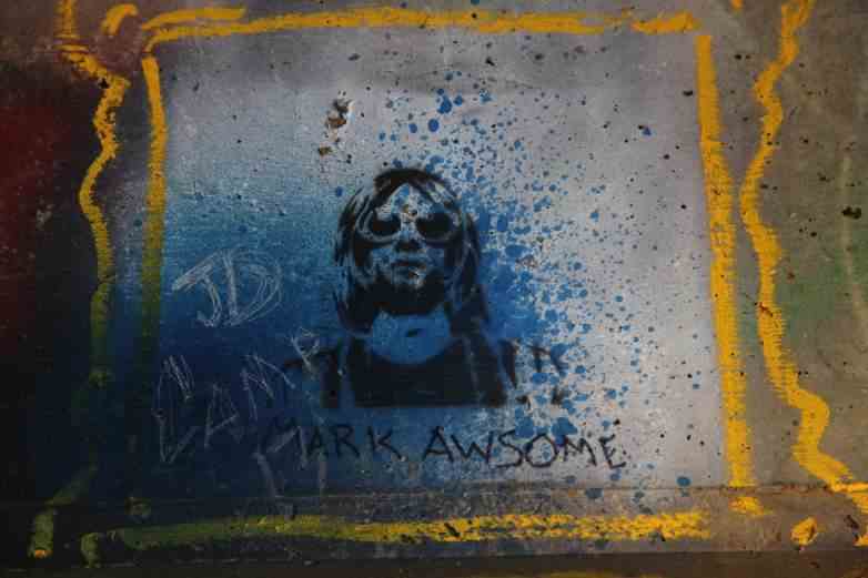 Kurt Cobain-Graffiti
