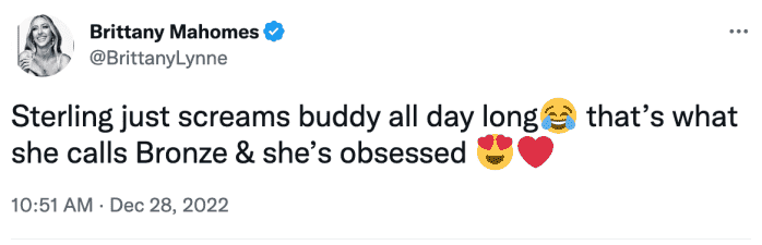 Brittany Matthews teilt Tochter Sterlings süßen Spitznamen für Baby Brother Bronze