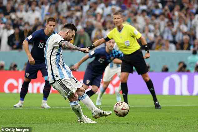 Lionel Messi traf im WM-Halbfinale gegen Kroatien zum 1:0-Sieg Argentiniens