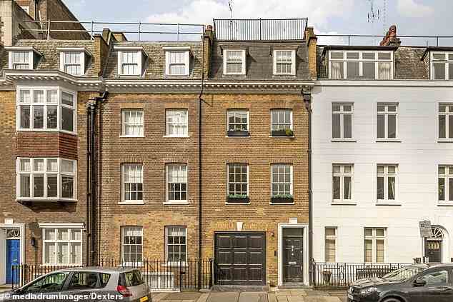 Das georgianische Haus in Westminster (im Bild) ist so breit wie ein Mini Cooper – aber es wird für 4 Millionen Pfund verkauft