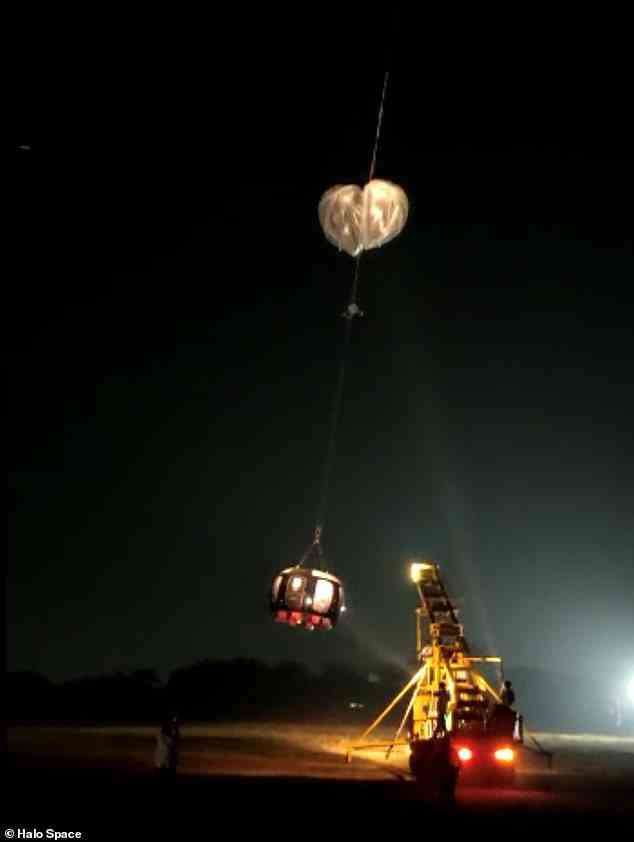 Ein Weltraumtourismusunternehmen absolvierte am vergangenen Mittwoch den ersten erfolgreichen Testflug seines Ballons, bei dem er 37 Kilometer (23 Meilen) in die Stratosphäre schwebte