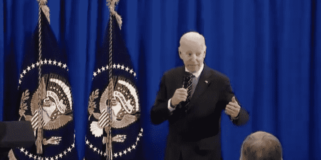 Biden hielt am Freitag in Delaware eine Rede voller Gaffes.