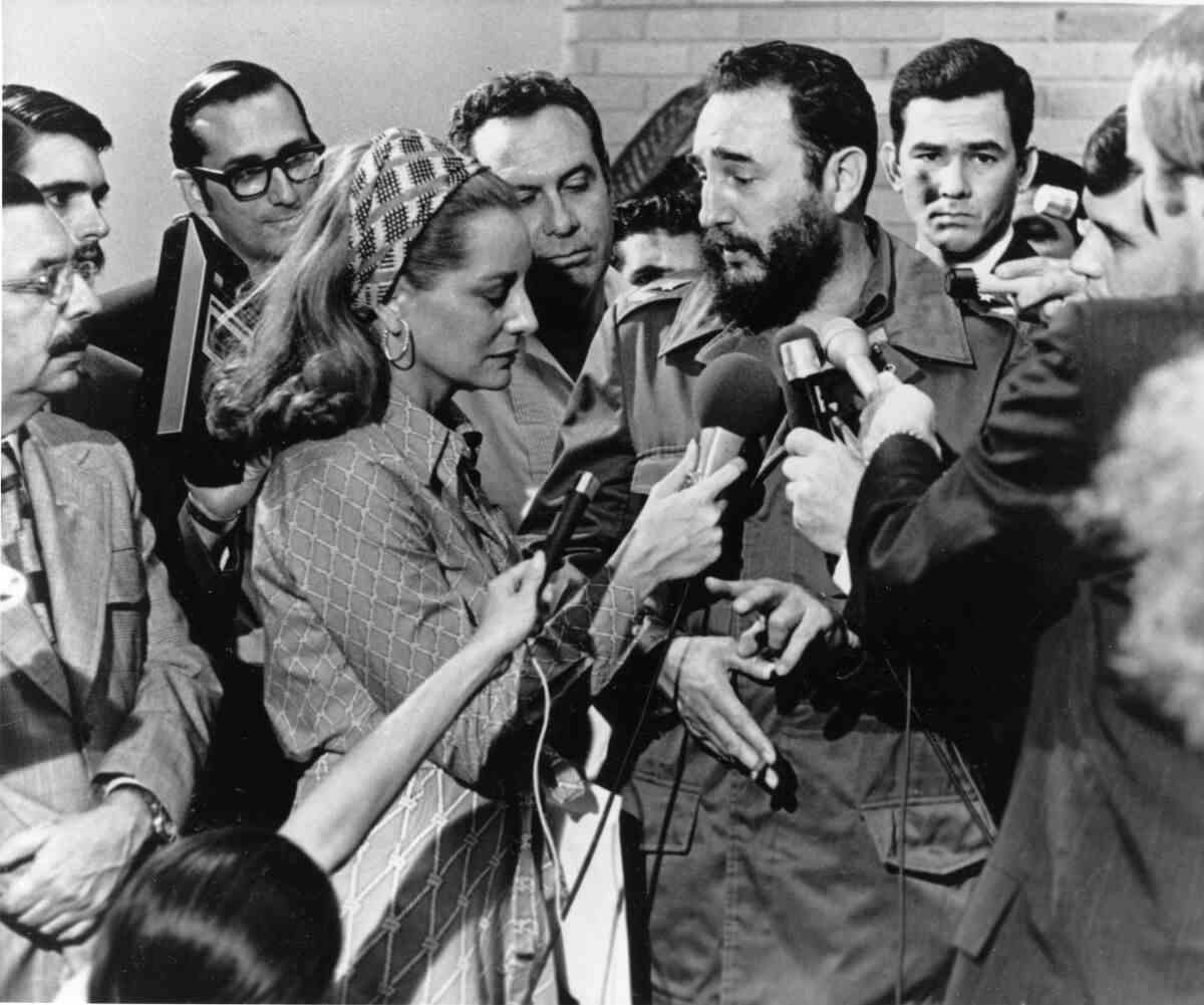 Walters mit Fidel Castro im Jahr 1975.