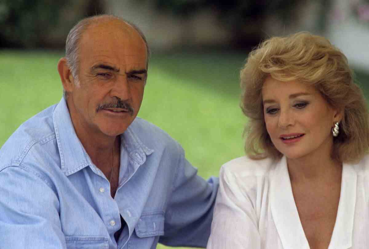 Walters mit Sean Connery.