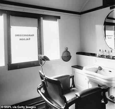 The on-board barber on LNER¿s Flying Scotsman service