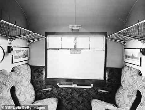 Inside a third-class LNER Flying Scotsman smoking compartment in 1944