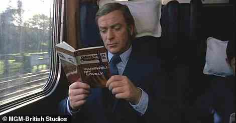 Above is Michael Caine's character in Get Carter reading a crime novel in a first-class LNER carriage