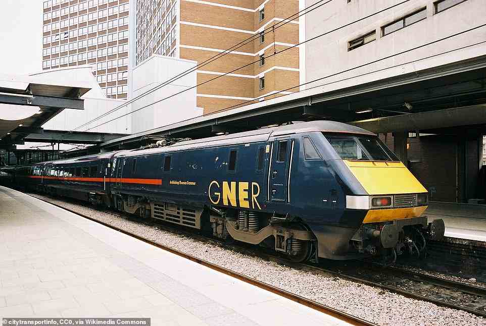 Following privatisation in the mid-1990s, the shipping company Sea Containers took over the InterCity East Coast franchise, operating as the Great North Eastern Railway (GNER). Above is a GNER train in 2002
