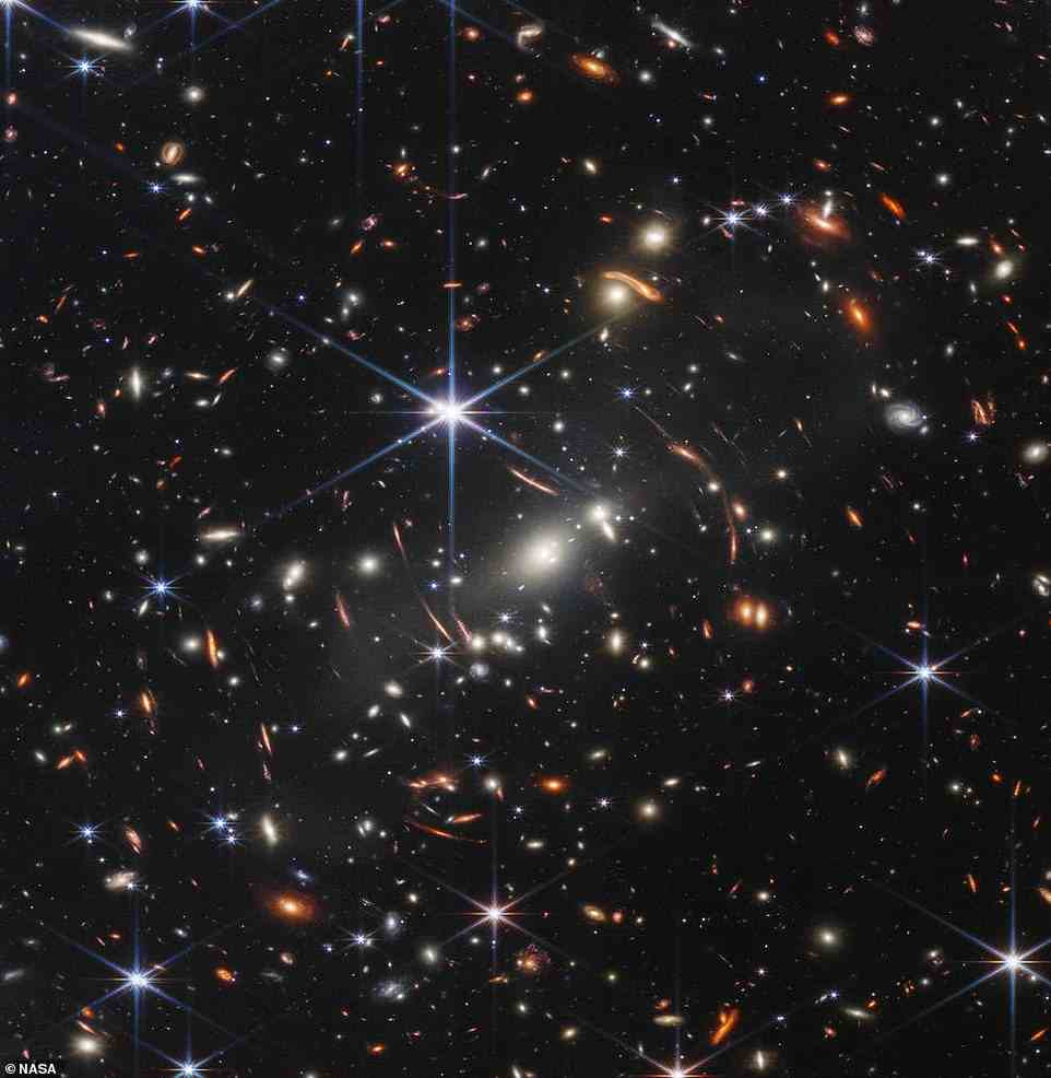Galaxy clusters, like SMACS 0723, are the largest objects in the universe that are held together by their own gravity. Here is the original image, released by NASA